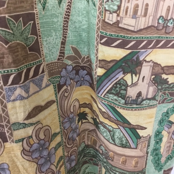 EUC RARE Tori Richard Honolulu Cotton Lawn Ruffled Hem Father Damien Dress 2XL - Picture 7 of 14